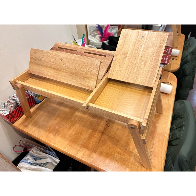 多功能木製矮書桌（桌腳可收）