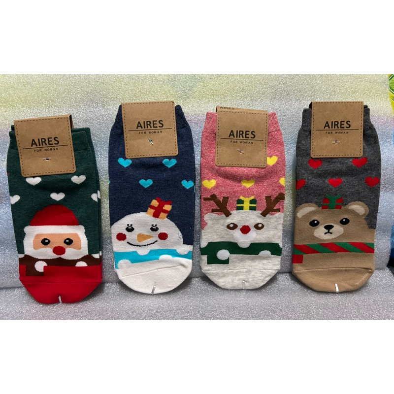 韓國帶回 全新 聖誕老公公 可愛小叮噹 襪子