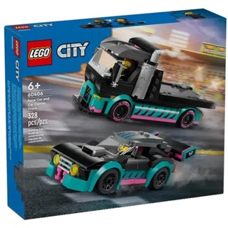 【樂GO】樂高 LEGO 60406 賽車和汽車運輸車 貨車 城市 CITY 積木 玩具 禮物 生日禮物 樂高正版全新