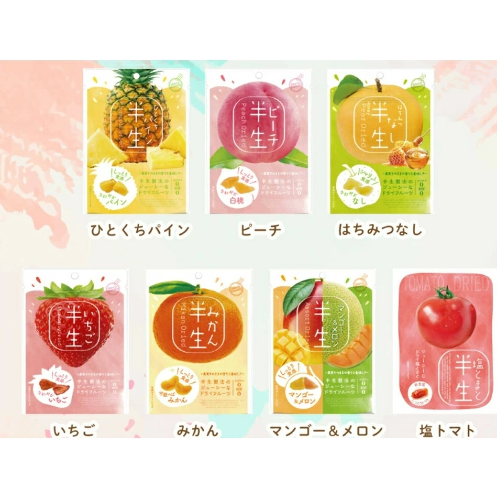 現貨 日本 新食感 半生果乾 草莓 水蜜桃 蜜柑 鳳梨