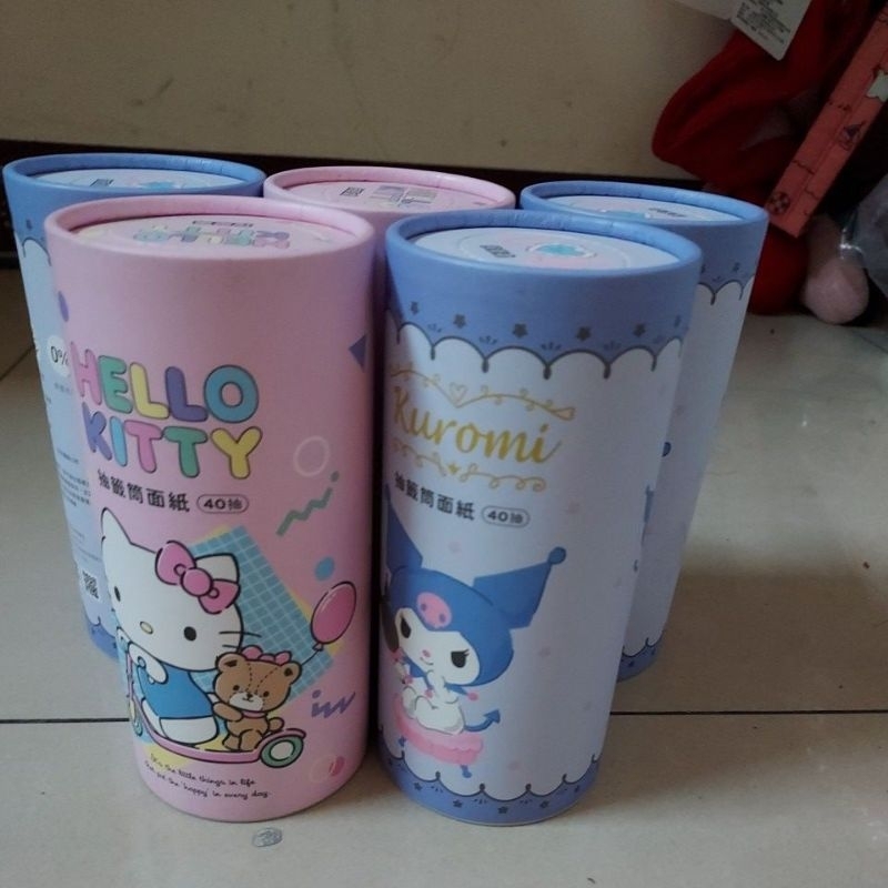 Hello Kitty和庫洛米抽取式衛生紙