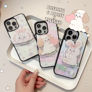 Twinko💗[CA1735]❥趙露思最愛插畫家Ronrong聯名*兔兔PC殼/IPHONE16 15 14 13磁吸殼