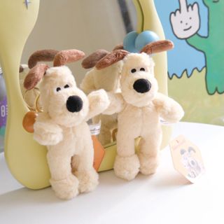 【酷狗寶貝】🇰🇷韓國商品 長絨毛酷狗吊飾 Wallace & Gromit 娃娃吊飾 韓國文創 日落小物 生日禮物