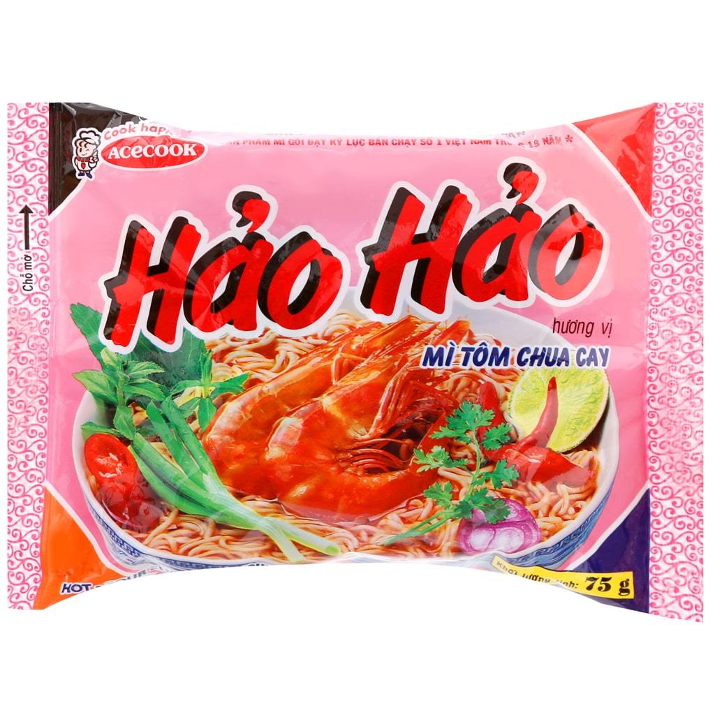 越南HaoHao好好酸蝦泡麵(整箱32包)