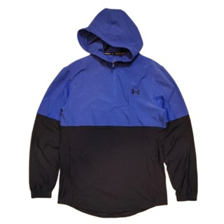 ✨車庫古著✨Under Armour 半拉鏈連帽風衣 運動上衣 罩衫 風衣 古著