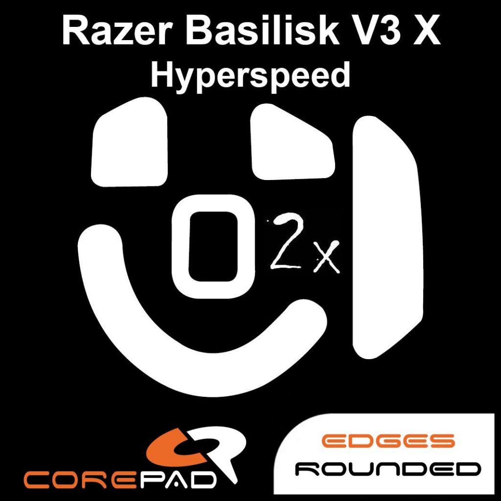 Corepad 雷蛇Razer 巴塞利斯蛇Basilisk V3 X Hyperspeed 專用鼠貼 PRO