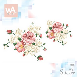 Wall Art 臺中門市現貨 無痕設計壁貼 不傷牆 DIY防水貼紙 婚禮背景 夢幻 花草 浪漫 芙蓉 桔梗 927
