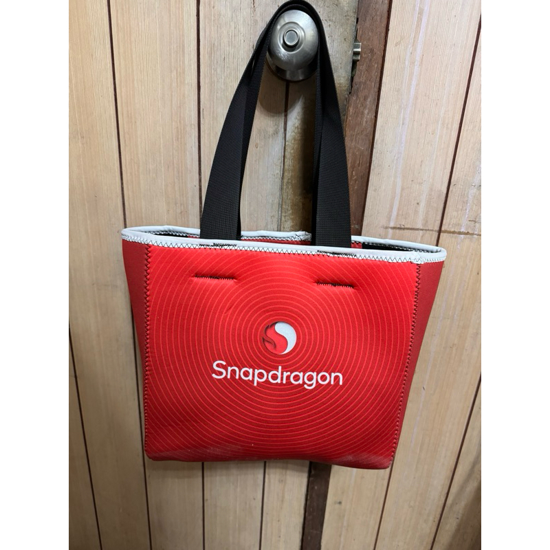 高通 Snapdragon 潛水布手提袋 泡綿手提袋 品牌周邊 手提包 單肩包 環保袋 購物袋 便當袋