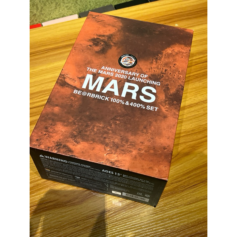 Bearbrick Be@rbrick Mars NASA 火星 星球 400% 100% 二手拆擺