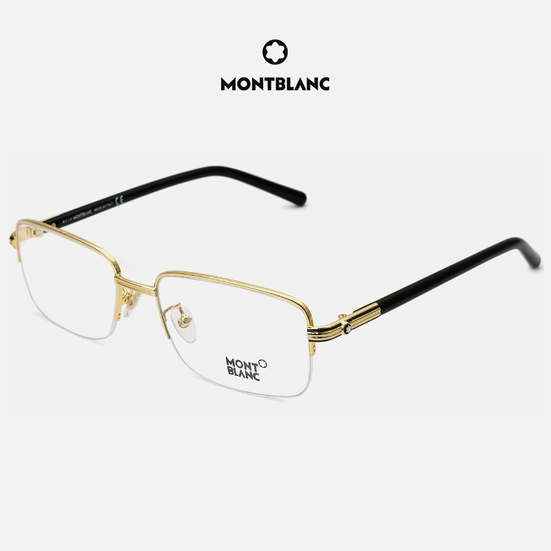 MONTBLANC MB478U 萬寶龍品牌眼鏡 │ 時尚金邊方形商務紳士半框眼鏡 男生品牌眼鏡框【幸子眼鏡】