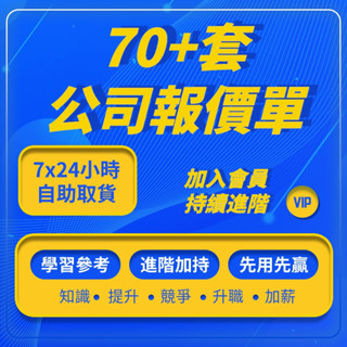 「學習進階」高階企業公司物料裝修商品採購工程預算維修外貿商品報價單excel模板.GX88555