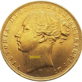 售39000元~1873英國維多利亞女王金幣1/4盎司，黃金，金幣，幣，錢幣~1873年英國維多利亞女王黃金金幣