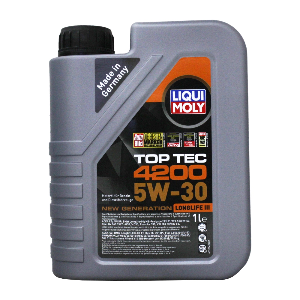 【易油網】LIQUI MOLY 4200 5W30 全合成力魔機油 #8972