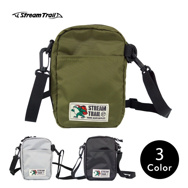 【Stream Trail 】Pouch Shoulder Tall S 輕量斜背隨身包-S-黑色