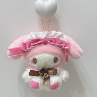 私物出清🎀美樂蒂 MyMelody 娃娃 玩偶 melody 吊飾 掛飾 三麗鷗 GODIVA 情人節 2023 巧克力