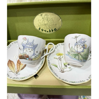 日本進口Hello Kitty龍貓系列兩入組高級咖啡杯禮盒組