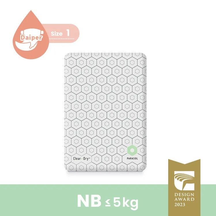 Clear + Dry 新科技水凝尿布 1號/NB (80入/袋)