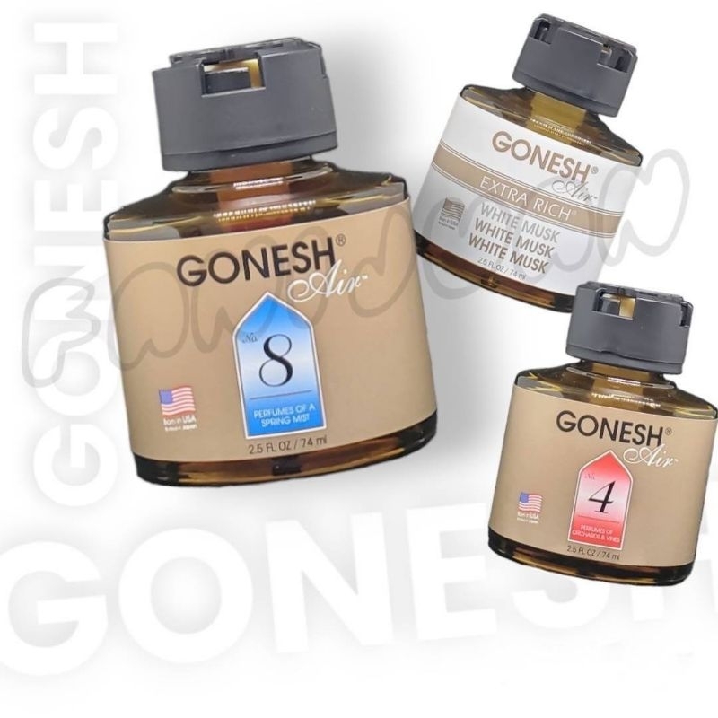GONESH 車用芳香精油罐（72ml）4號/8號/海洋/白麝香