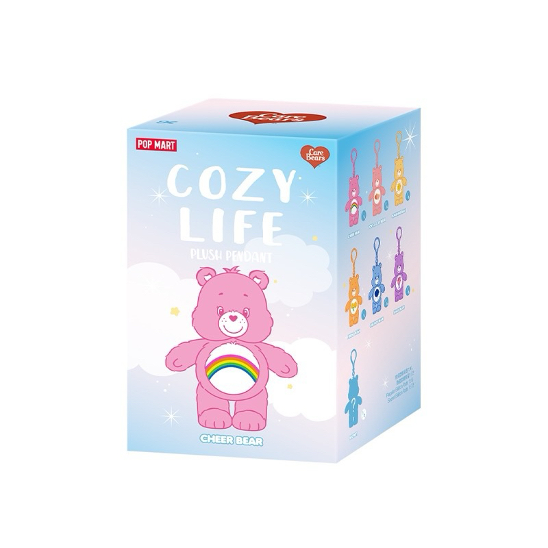 POP MART泡泡瑪特 Care Bears Cozy Life系列-流沙毛絨吊飾盲盒（全新只拆盒-多愛熊款）