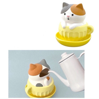 🍄現貨🍄 日本 Decole 加濕器 杯子貓咪造型加濕器 貓 附底座 裝飾 擺飾 貓咪 三色貓