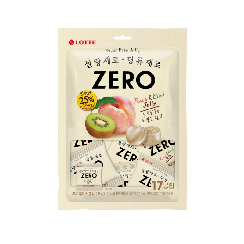 ◤豆仔柑仔店◢韓國樂天 Lotte零卡zero水果軟糖