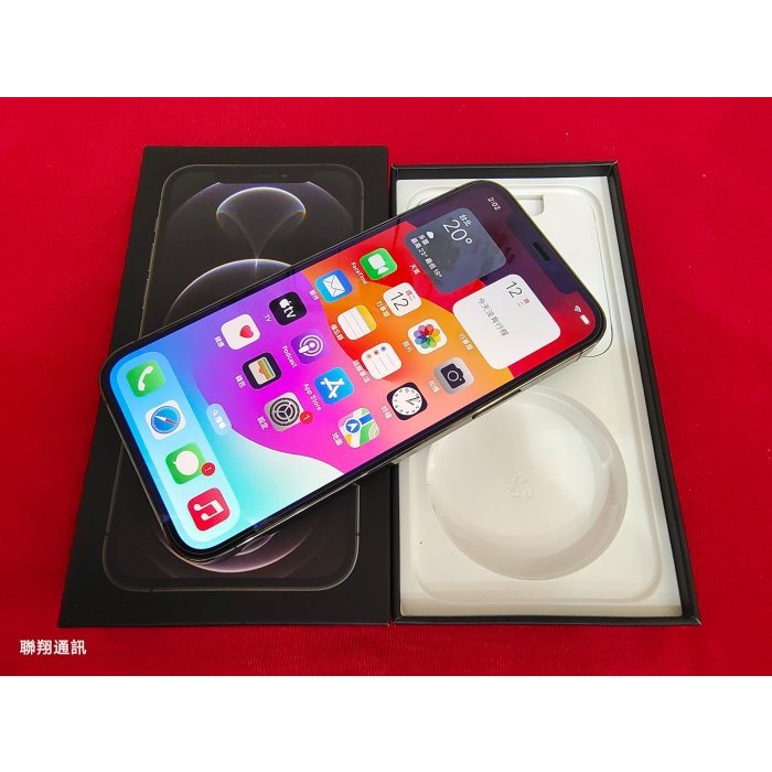聯翔通訊 灰色 Apple iPhone 12 Pro 256G 台灣過保固2021/12/13 二手手機 原廠盒裝※換