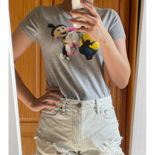 小小兵 神偷奶爸T-shirt Minions T-shirt 灰色 Despicable Me XL