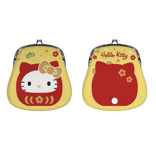 全新 正版 Hello Kitty 口金收納包達摩款 日式和風 KT大開口 凱蒂貓 零錢包 隨身包
