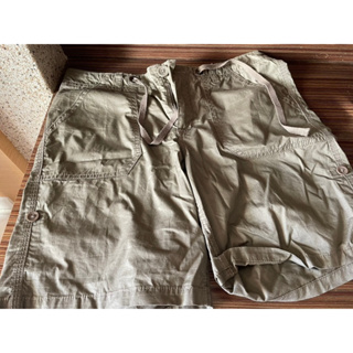 NET 軍綠色短褲 可上折短褲 短褲XS(34)