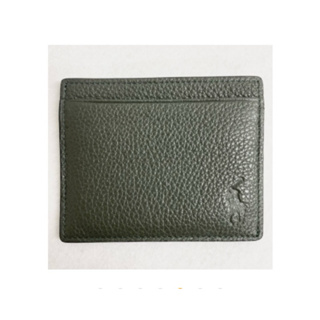 Polo Ralph Lauren 墨綠色 皮夾 卡夾 零錢包 皮革