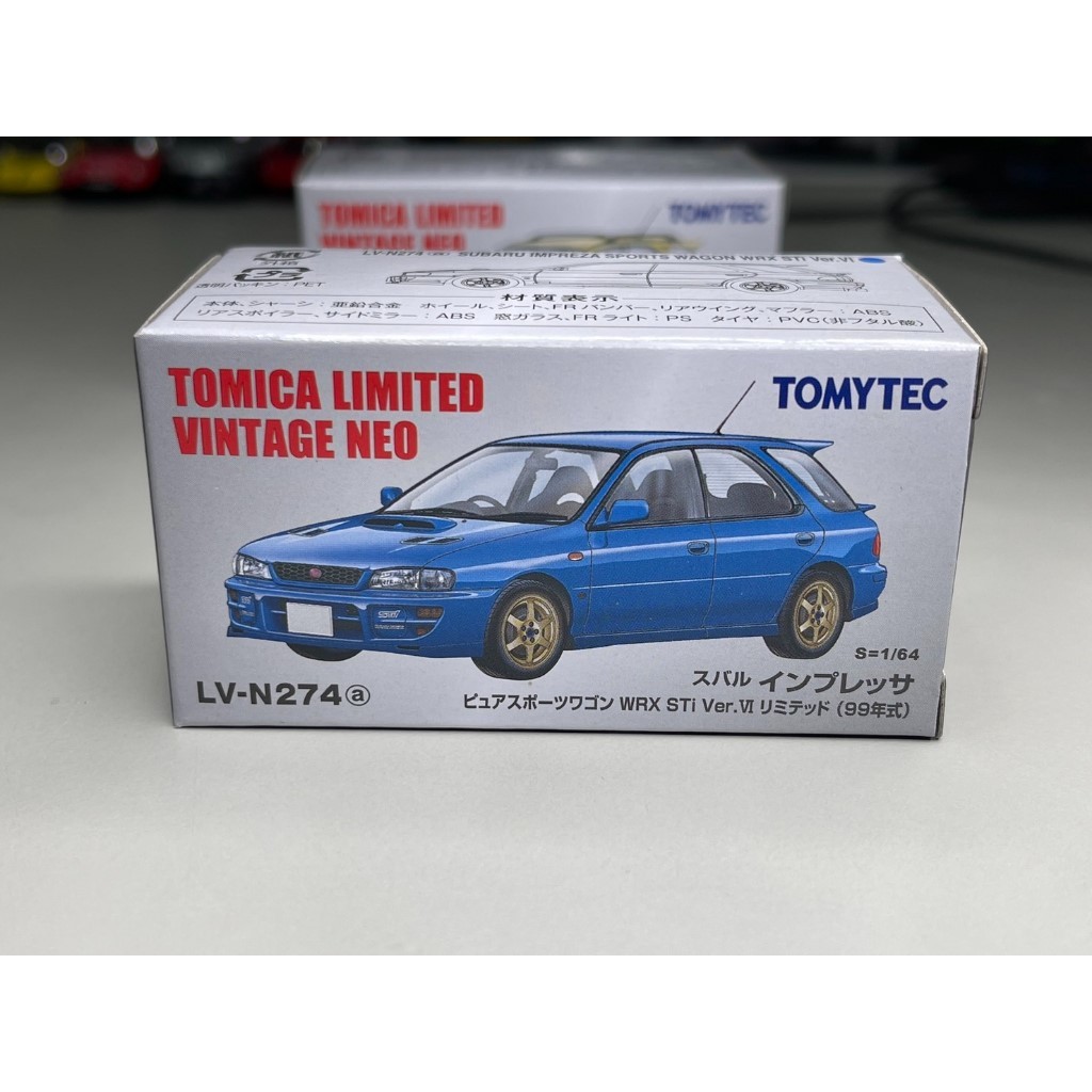 TOMICA LIMITED 日版 SUBARU IMPREZA WRX STI WAGON GF8  1/64 模型車