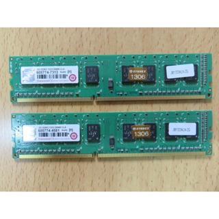 D.桌上型電腦記憶體-Transcend 創見 DDR3 1333 2GB*2 共4G 雙通道 不分售 直購價80