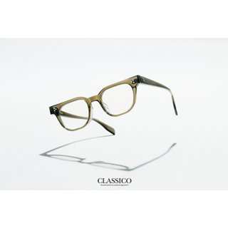 CLASSICO C32 C5 (灰綠) 眼鏡屋 鈦金屬 復古框 純鈦 文青 膠框 手工眼鏡 金屬眼鏡 手造眼鏡 大框