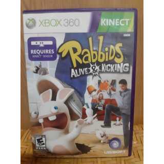 XBOX 360 瘋狂兔子:追趕跑跳碰 雷曼兔 RABBIDS ALIVE & KICKING KINECT 體感