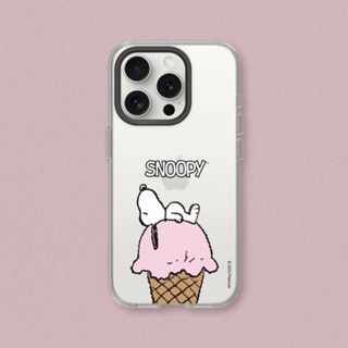 犀牛盾 適用iPhone Clear透明防摔手機殼∣Snoopy史努比/冰淇淋甜筒