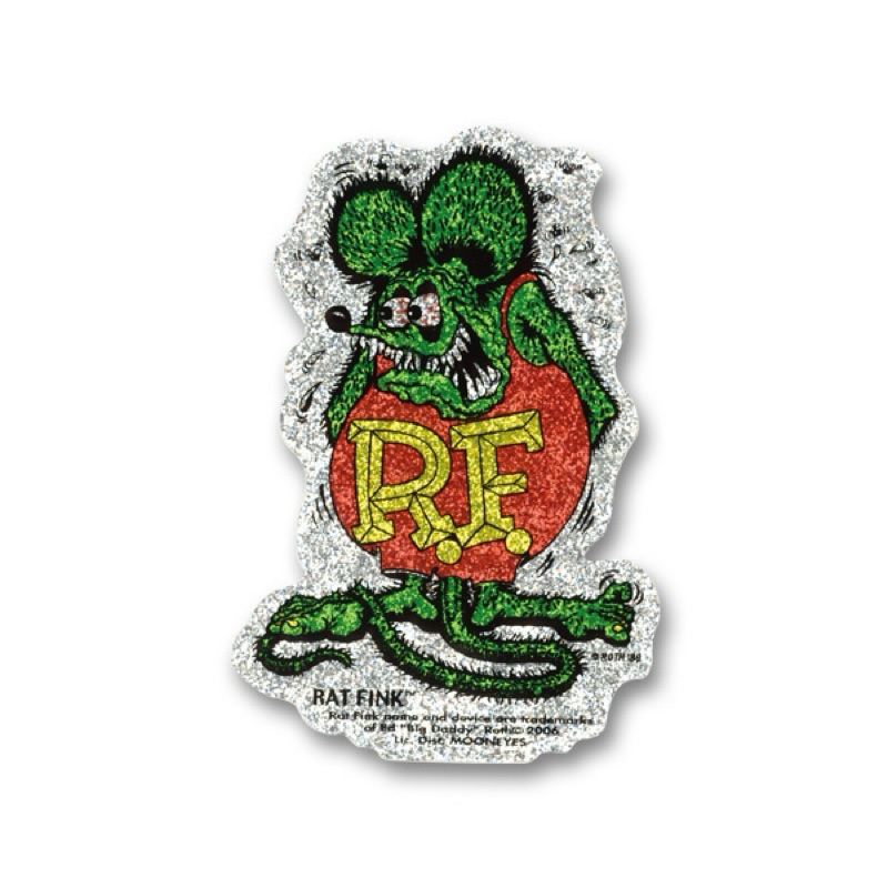 Rat Fink Crazy Flake Sticker 老鼠芬克 貼紙 閃閃發光的金屬片貼紙 [RDF033]