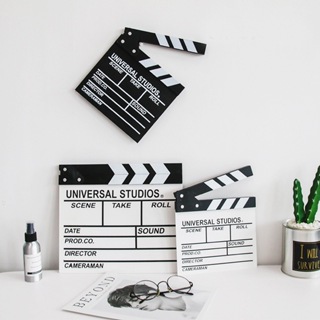 電影打板 道具場記板導演板木質攝影網店拍照道具創意裝飾品擺件