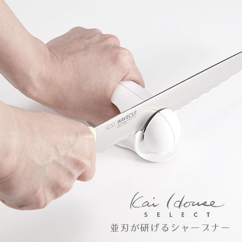 日本製 KAI 貝印 磨刀器 AP-0163(可磨波浪刀) 日本製／波浪刀磨刀器／麵包刀磨刀器