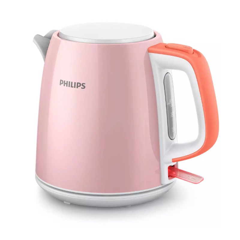 🎉『免運費』『原廠保固』🔝全新品Philips 飛利浦 1.0L 不鏽鋼煮水壺 蜜粉色 HD9348(HD9348)