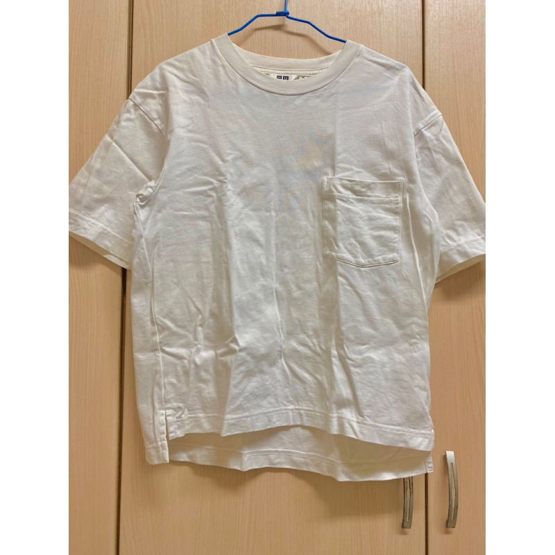 Uniqlo(二手）男裝-U系列百搭T-shirt上衣(XS號）白色
