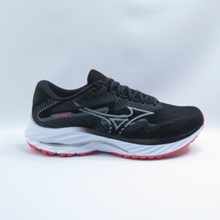 Mizuno J1GD230672 WAVE RIDER 27 SW 女慢跑鞋 4E寬楦 黑白【iSport愛運動】