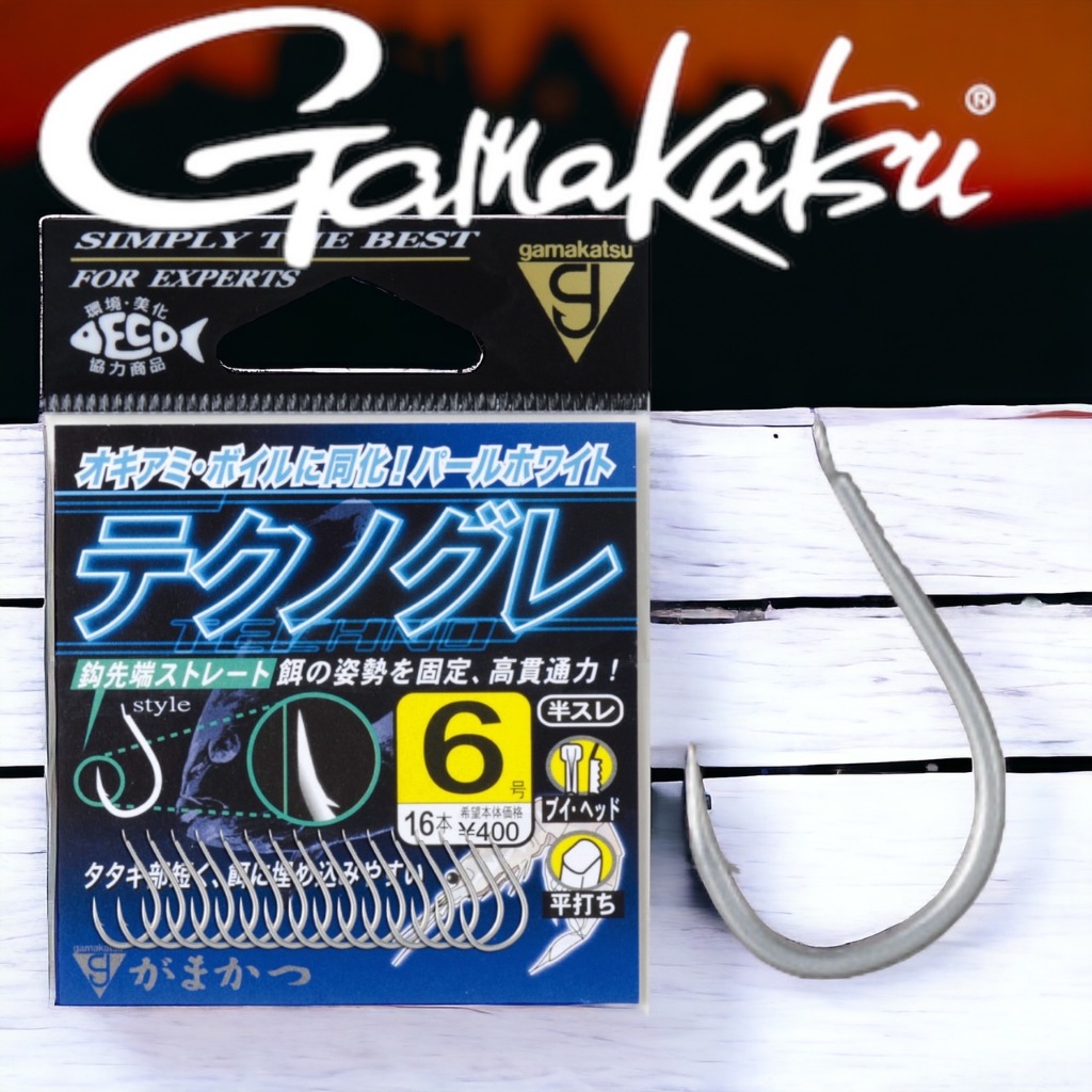 海天龍釣具~ 日本製【GAMAKATSU】テクノグレ鉤 哭累鉤 魚鉤 鉤 哭雷鉤