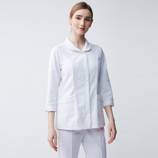 paqqo 女護理師/護士服｜抗靜電輕便落肩款七分袖上衣-TE系列(5色) MIT臺灣製造 診所醫院工作服【超取免運 】