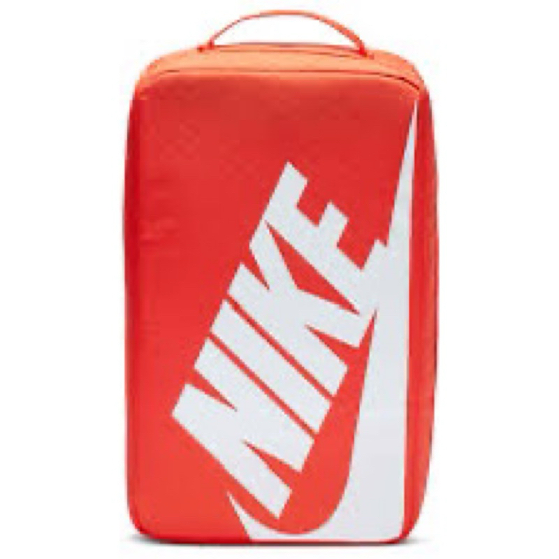 Nike Shoe Box Bag 鞋袋 健身包 手提收納袋透氣大LOGO 橘白 全新美國公司貨