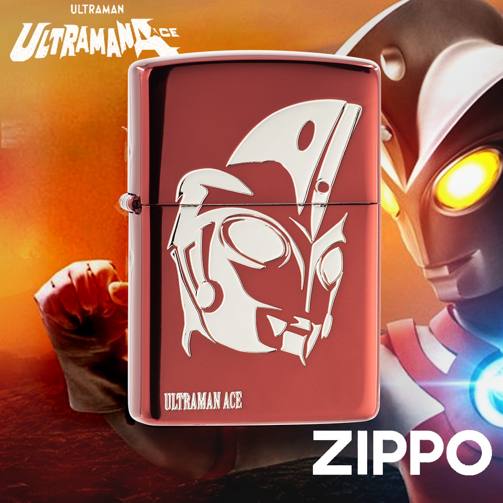 ZIPPO 超人力霸王-ARD防風打火機 ZA-6-U03 奧特曼 紅色機身 鎳色雷雕 鹹蛋超人 宇宙超人 終身保固