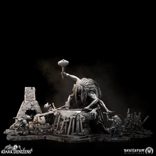 Tazo工坊[代客列印BM] 奴隸鐵匠巴卡因全場景Slavesmith Thubacaine 3D列印模型DD