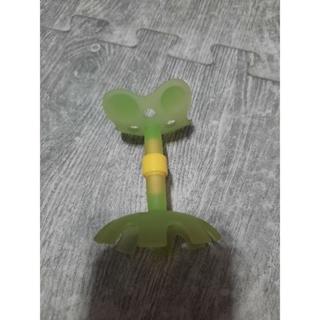 日本 Pigeon 貝親 寶寶玩具 小花 綠色小花 固齒器