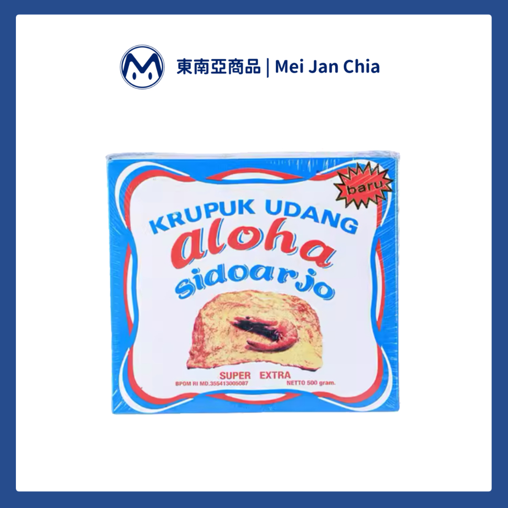 【印尼🇮🇩】 Aloha Krupuk Udang 印尼蝦餅 蝦餅 生脆片 500g ❗需油炸 非供即食❗