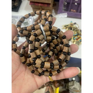 雞翅虎斑木手珠（桶珠）
