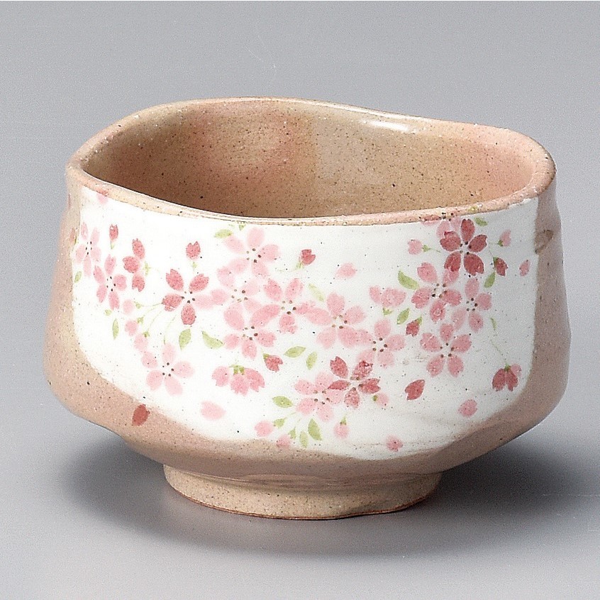 ❗️現貨❗️《初心》 | 日本製 美濃燒 カネ仁作 粉紅櫻花 抹茶碗